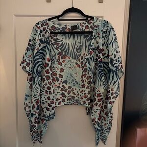 Stylish Animal Print Women's Top